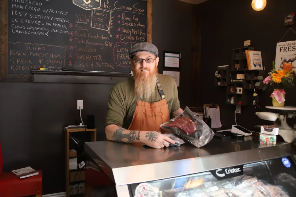 Steve Green behind the counter