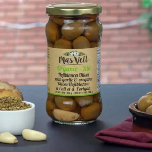 Hojiblanca Olives with Garlic and Rosemary